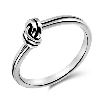 Knotted Silver Ring NSR-810